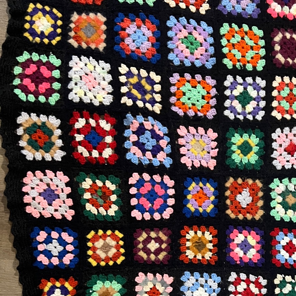 Vintage Granny square blanket!